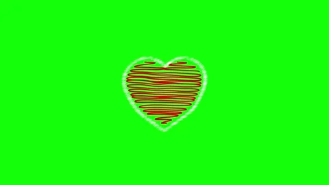 Love icon logo pencil scribble animate love icon scribble love green screen.. Stock Footage 328202510