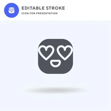 In Love icon vector, filled flat sign, solid pictogram isolated on white, logo Stock Illustration