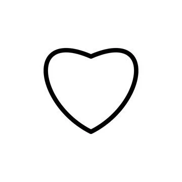 Love icon vector. Heart icon vector. Like icon vector. Illustrazione stock