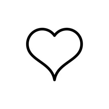 Love icon vector. Heart icon vector. Like icon vector. Illustrazione stock