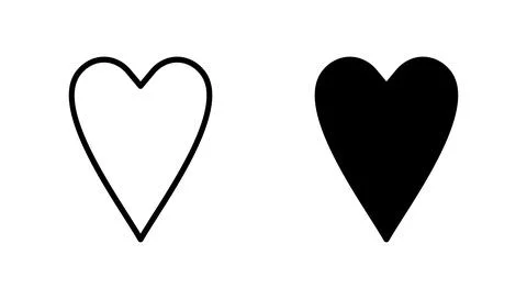 Love icon vector. Heart sign and symbol. Like icon vector. Stock Illustration