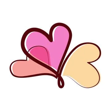Love icon vector isolated on white background Stock Illustration