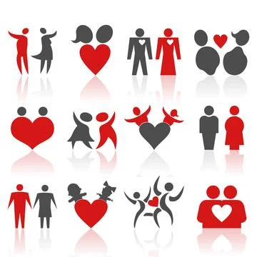 Love icon6 Stock Photos