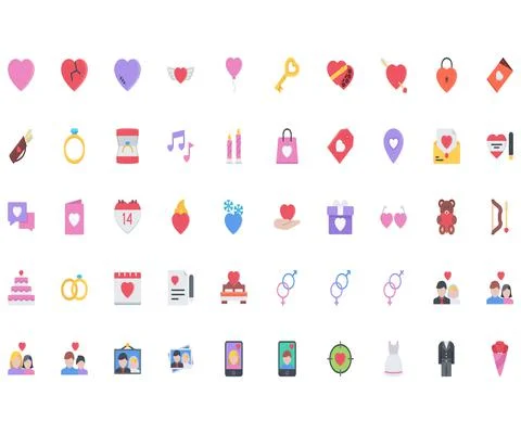 The love icons pack Stock Illustration