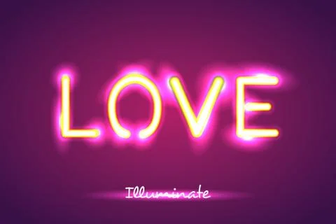 Love illumination Illustrazione stock