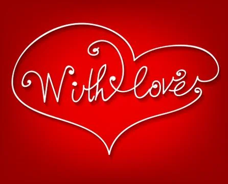 With love Stock Illustration