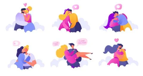 In Love Stock Illustration