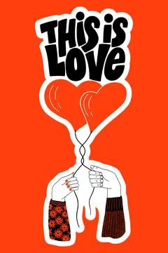 This is love Stock Illustration