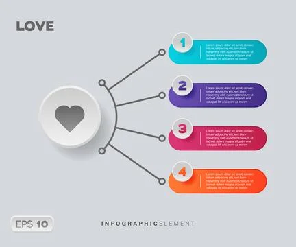 Love Infographic Element Stock Illustration