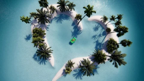 Love island Stock Footage 109159552