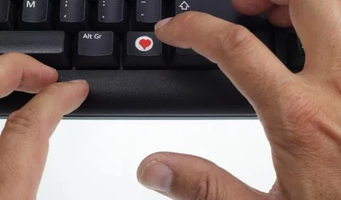 Love key Stock Photos
