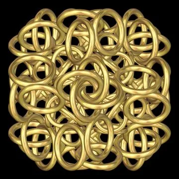 Love knot mandala Stock Illustration