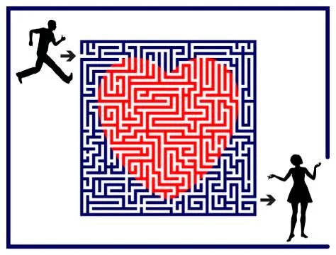 Love Labyrinth Illustrazione stock