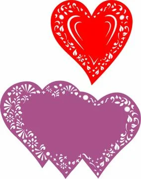 Love Laser cut cnc panel design for metal, wooden room divider. Stock Illustration