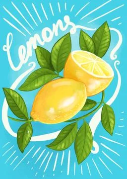 Love Lemons Stock Illustration