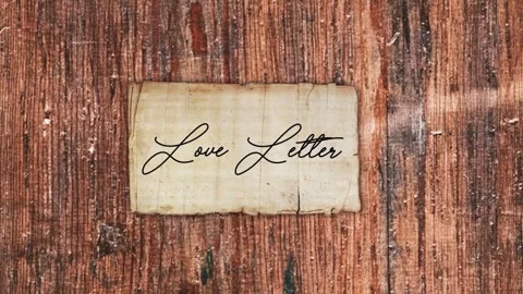 Love Letter Animated Handwriting After Effects stock