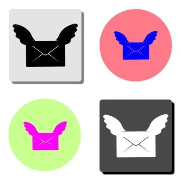Love letter. flat vector icon Stock Illustration