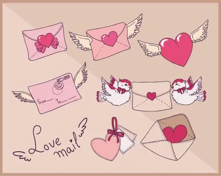 Love letter Illustrazione stock