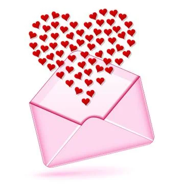 Love letter Illustrazione stock
