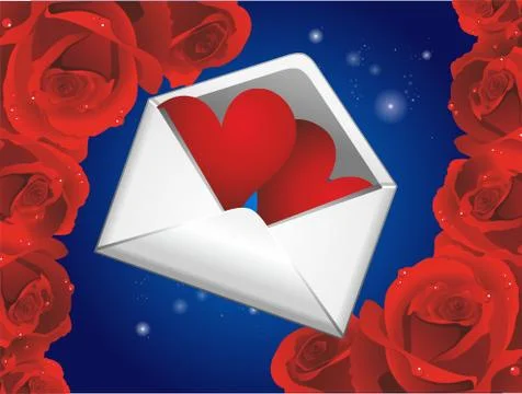 Love letter, Stock Illustration