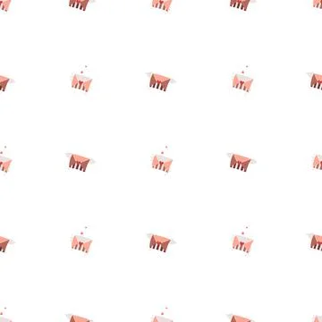 Love letter seamless vector pattern. Idea for St. Valentine's Day Stock Illustration