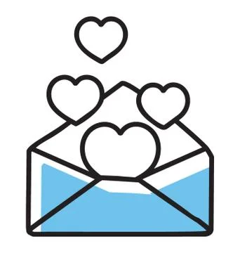 Love Letter Vector Stock Illustration