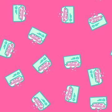 Love letter vector seamless pattern Stock Illustration