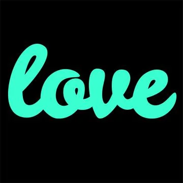 Love-lettering-vector Stock Illustration