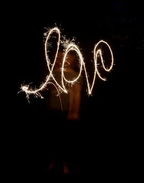 Love in Lights Stock Photos