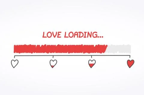 Love Loading Stock Illustration