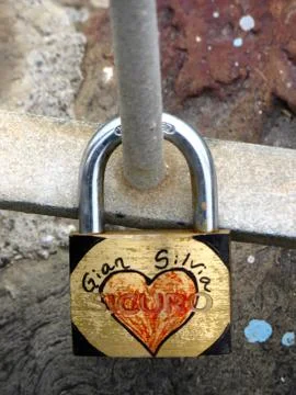 Love Lock... Stock Photos