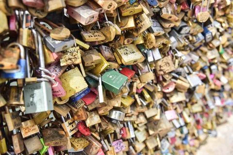 Love Lockets Stock Photos