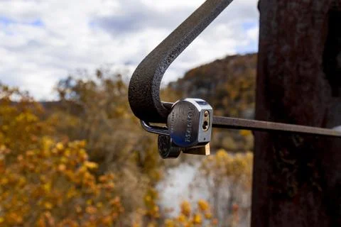 Love Locks on Bridge Stock Photos