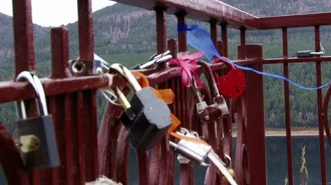 Love Locks Stock Footage 10570624