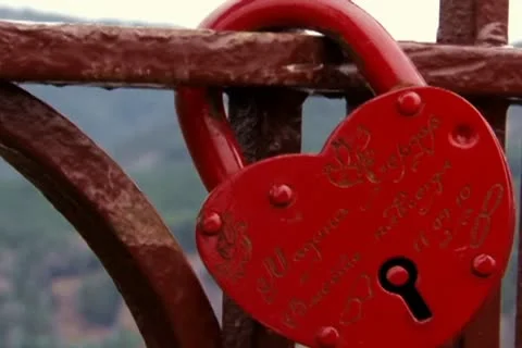 Love Locks Stock Footage 10682316