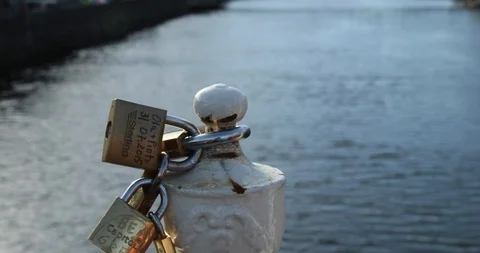 Love locks Stock Footage 101023859