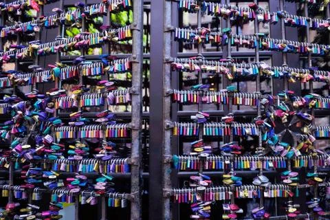Love locks 스톡 사진