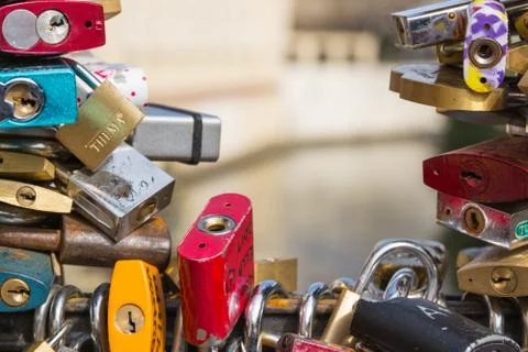 Love locks Fotos de archivo