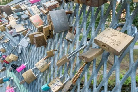 Love locks Stock-Fotos
