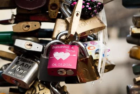 Love Locks Stock Photos