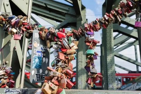 Love locks Foto stock