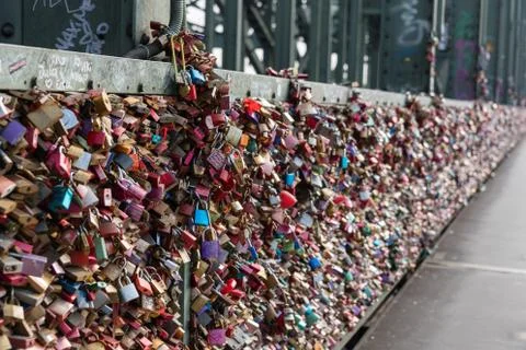 Love locks Fotos Stock