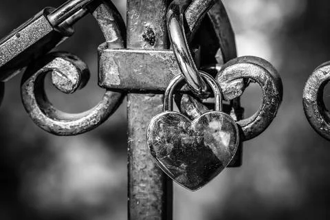 Love locks Stock Photos