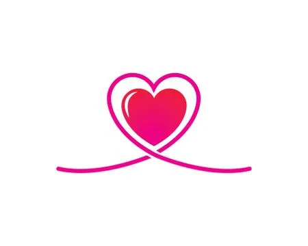 Love Logo Vector icon illustration design Stock Illustration