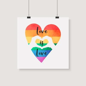 Love is Love. Vector Design for T-shirt, Plackard Print, Pride Month Celebrate Stockillustratie