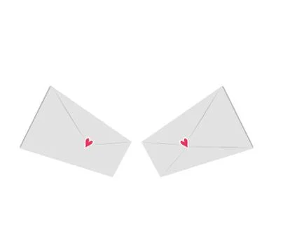 Love mail illustrator vector eps10 art Stock Illustration