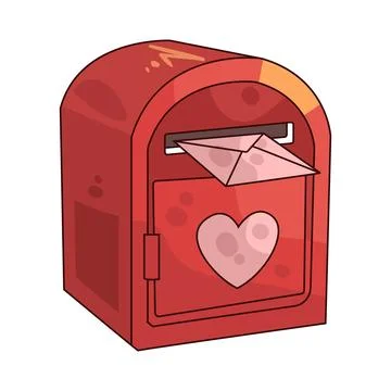 Love mailbox illustration Stock Illustration