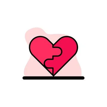 Love Match Vector Concept Icon Illustration Design Stock Illustration