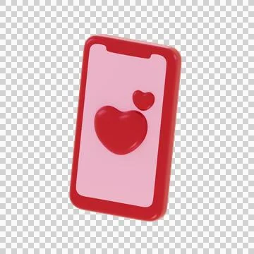 Love Message 3D Illustration, 3D rendering Illustrazione stock