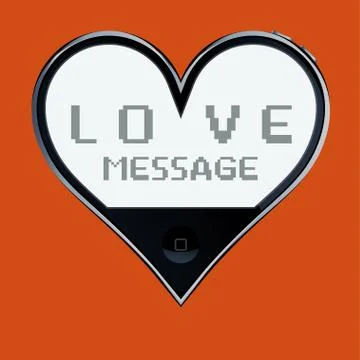 Love message Stock Illustration